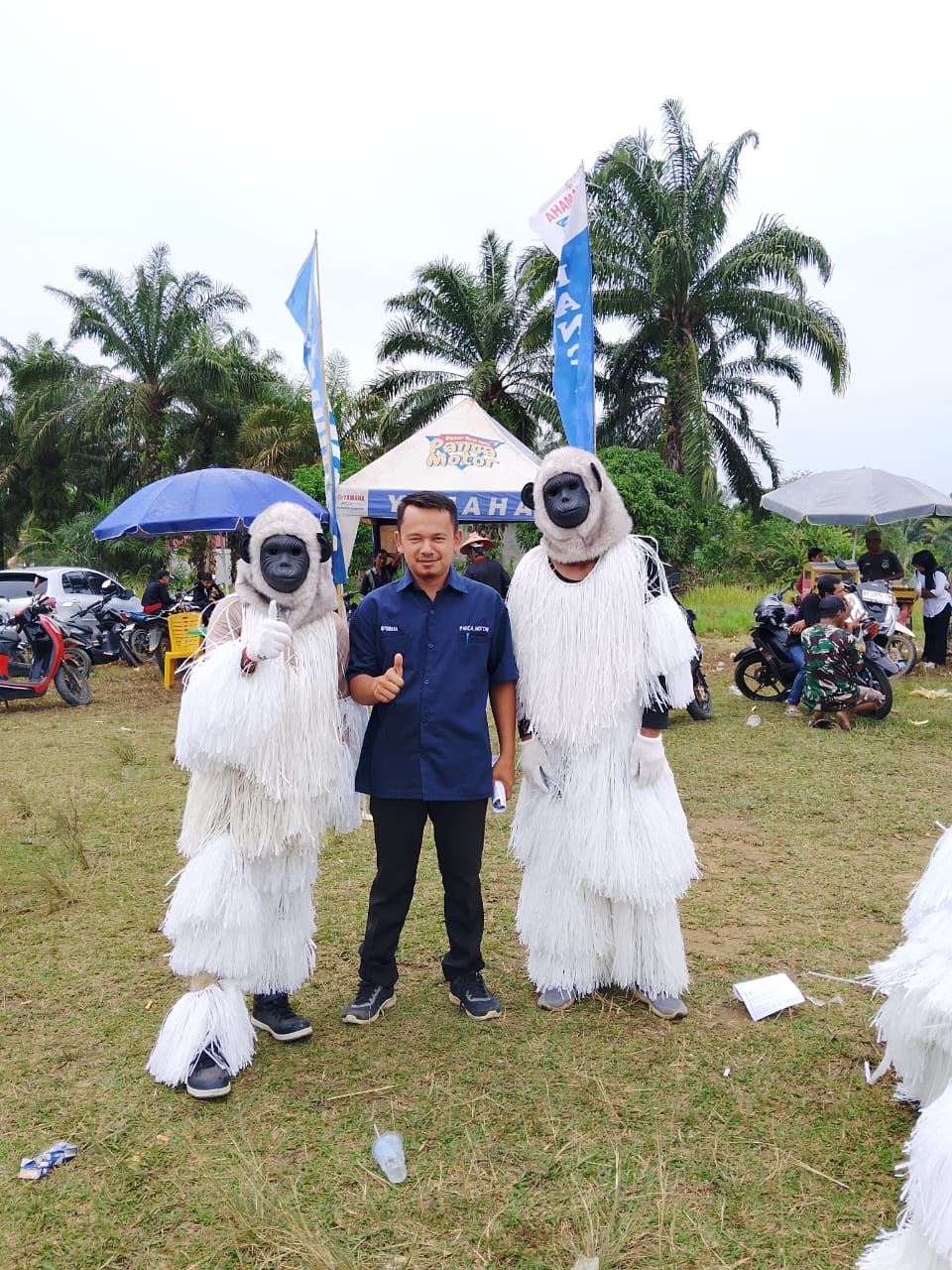 Foto kegiatan pawai di tanjung benuang