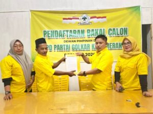 Herman Efendi Resmi Ambil Formulir Calon Ketua DPD Partai Golkar Merangin